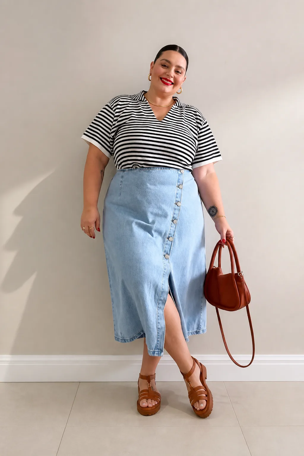 Casual Chic Stripes and Denim