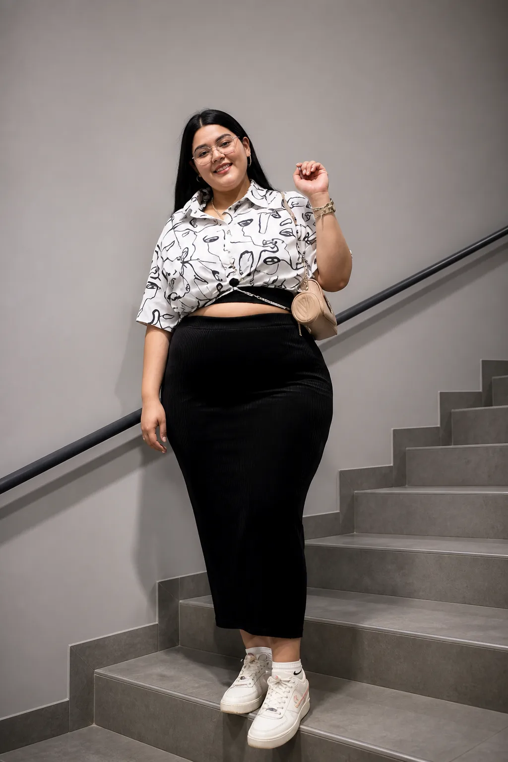 Casual Chic with Crop Top Flair