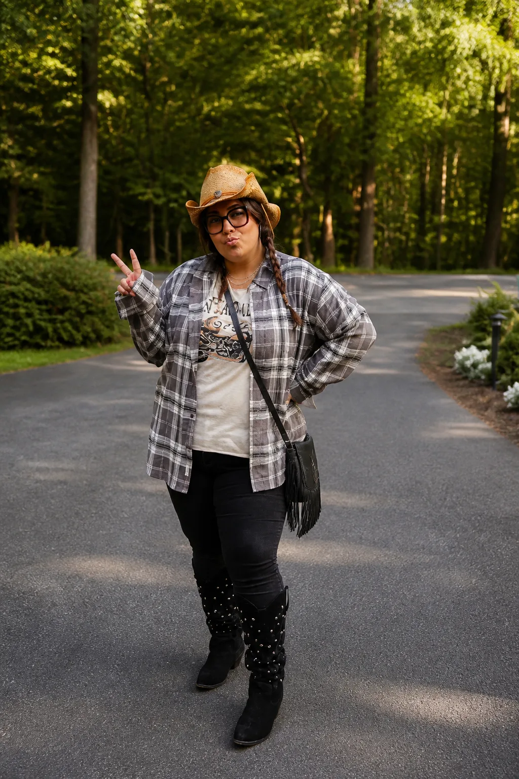 Casual Plus-Size Country Concert Style