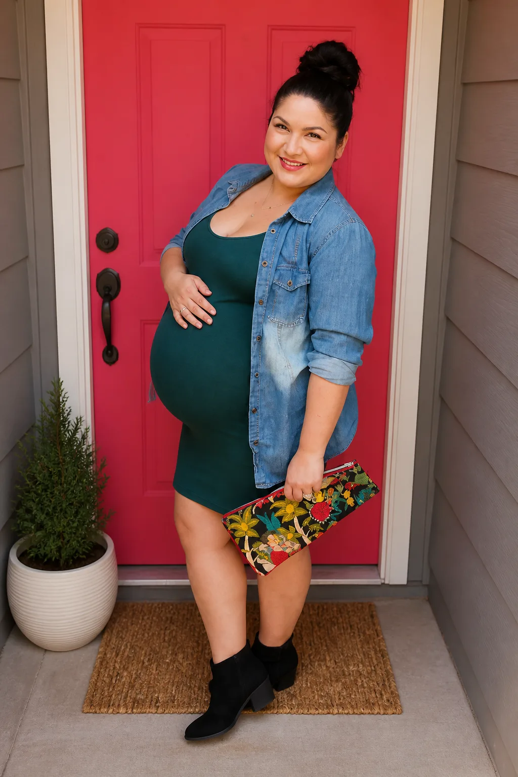 Casual Plus Size Maternity Style