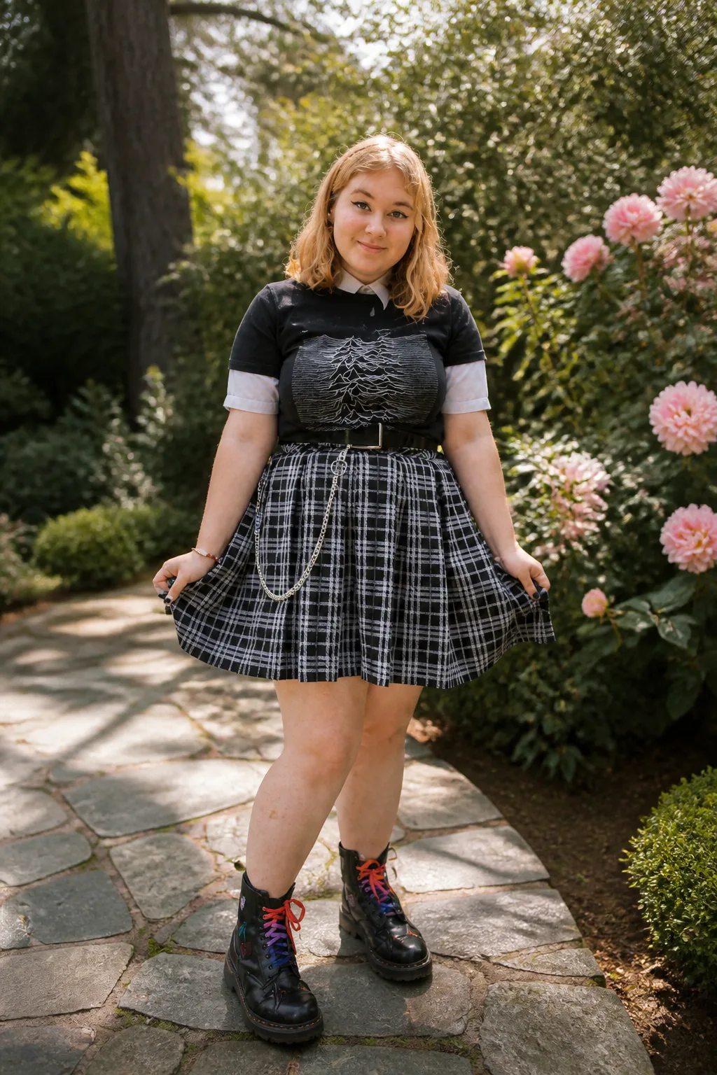 Casual Punk Fashion for Curvy Figures