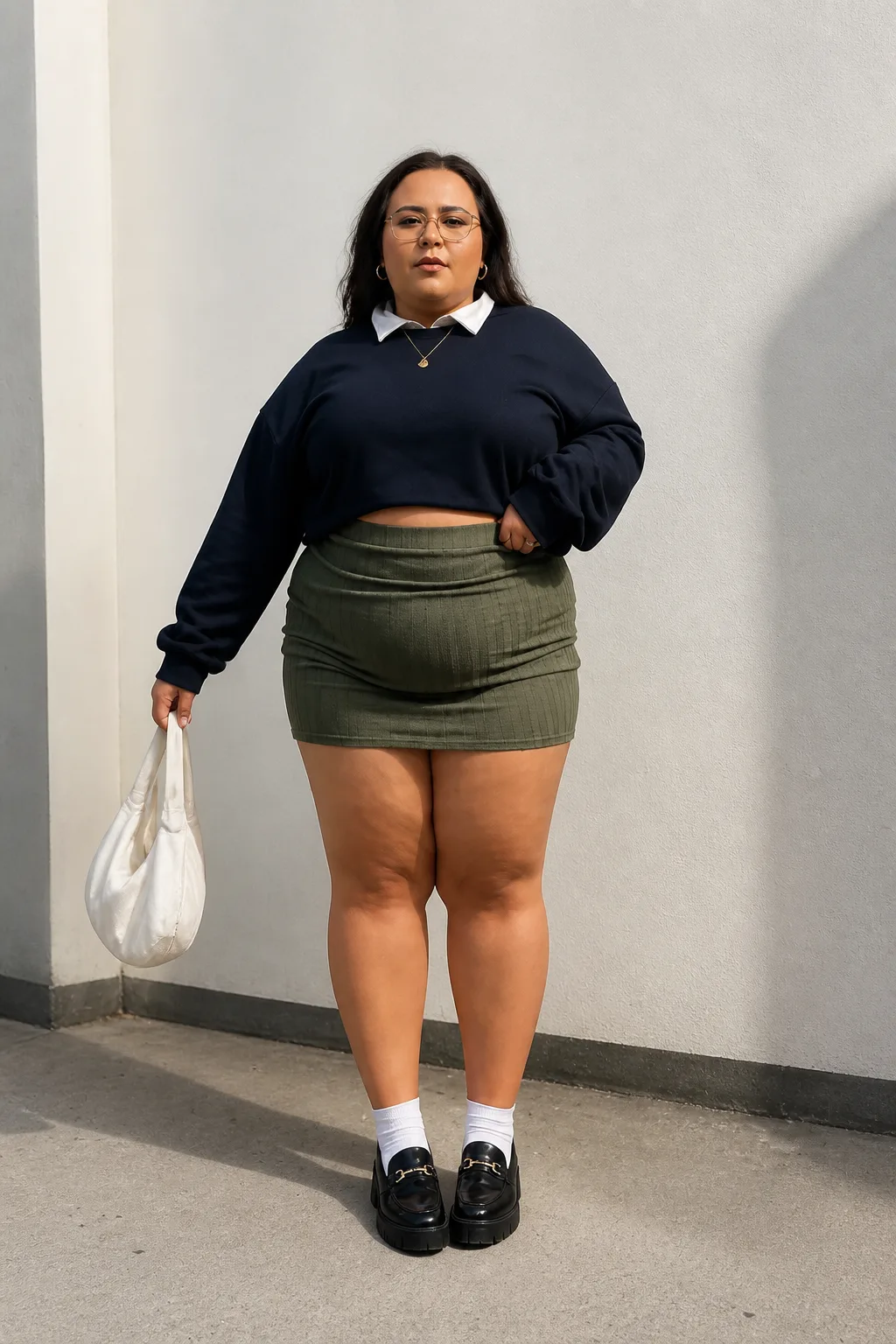 Casual street style mini skirt