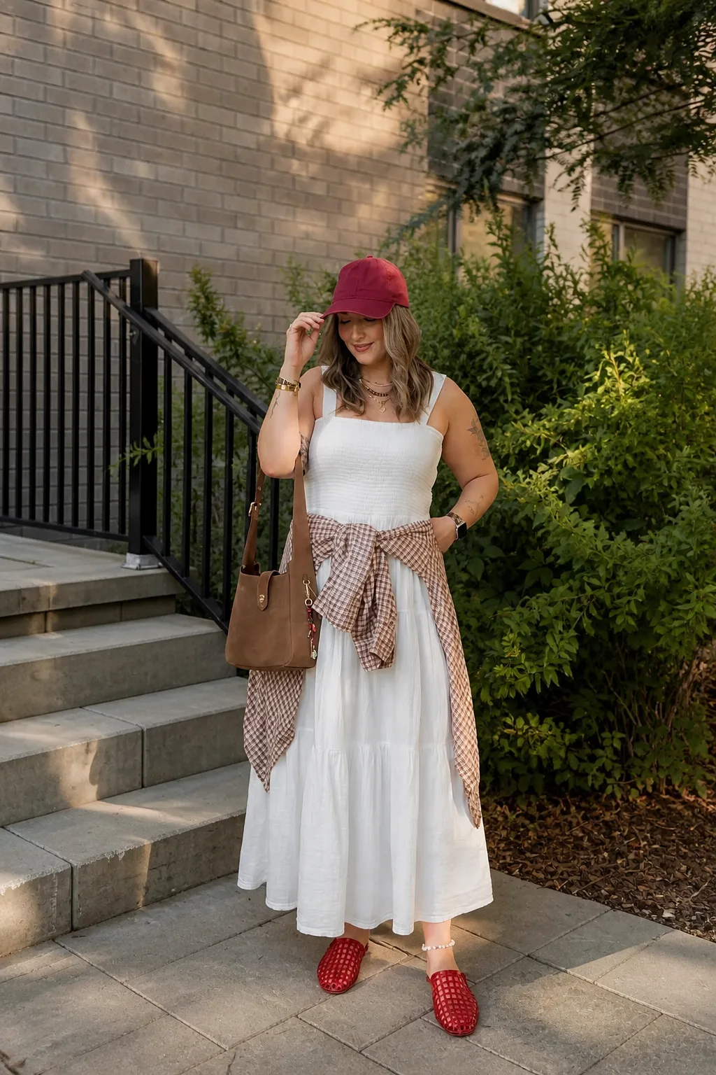 Casual White Maxi Dress Styling