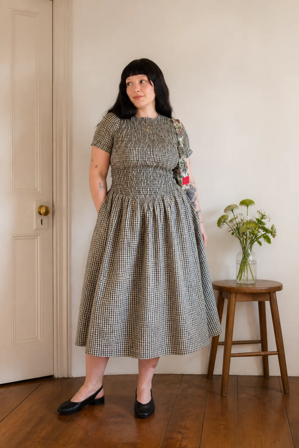 Charming cottagecore inspired midi dress
