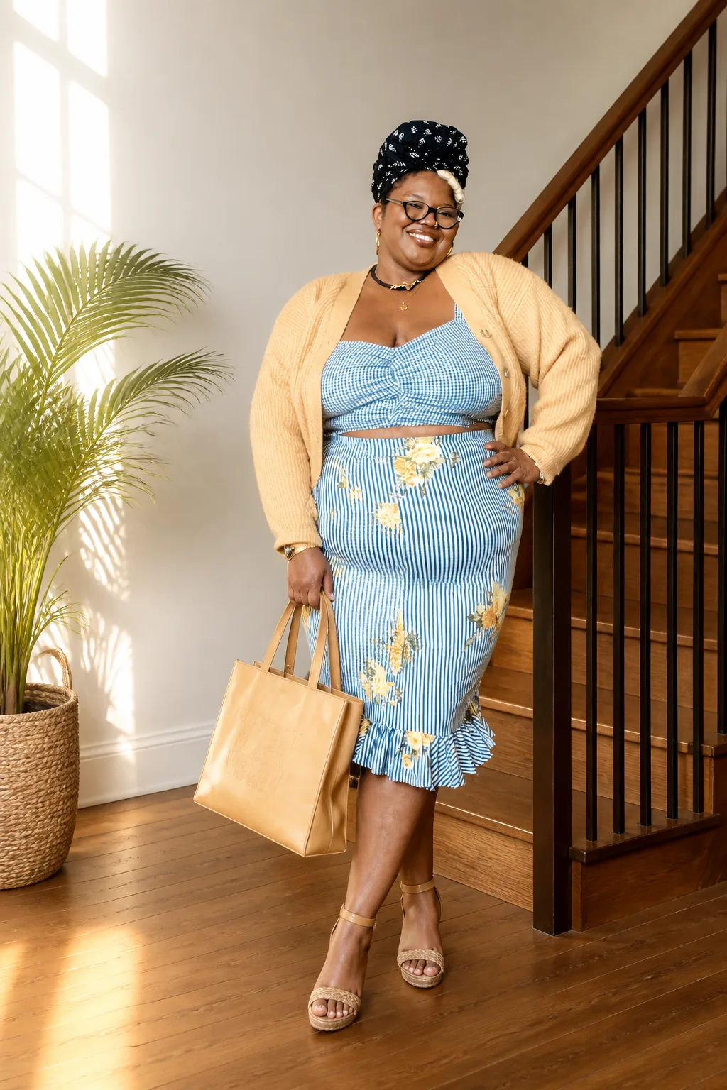 Charming Fall Cardigan and Dress Combo
