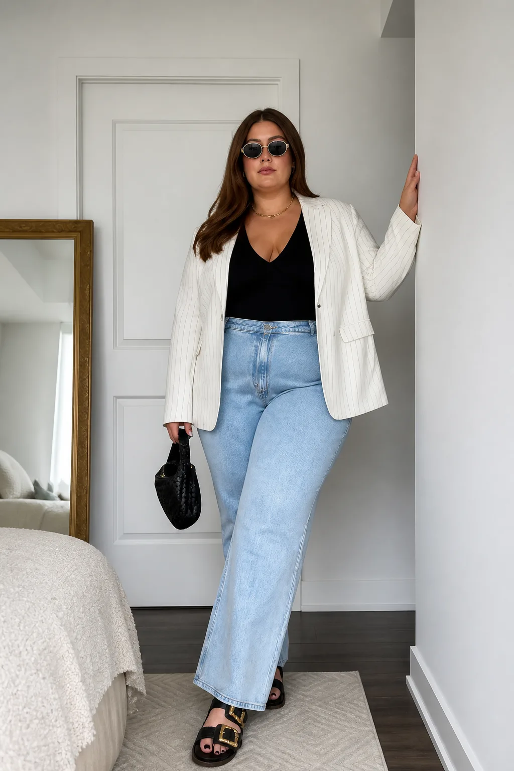 Chic Blazer and Denim Combo
