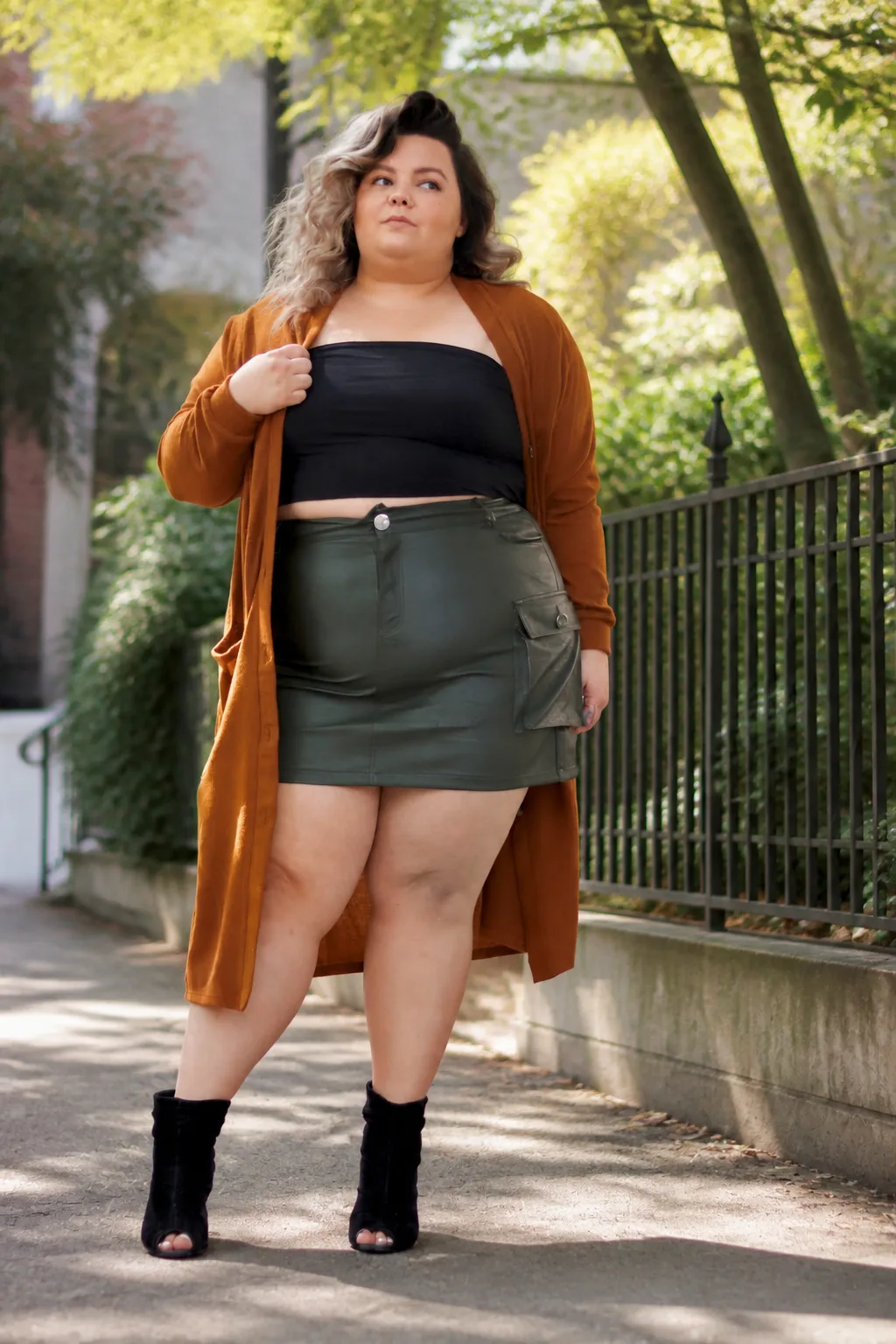 Chic Cardigan and Skirt Fall Ensemble