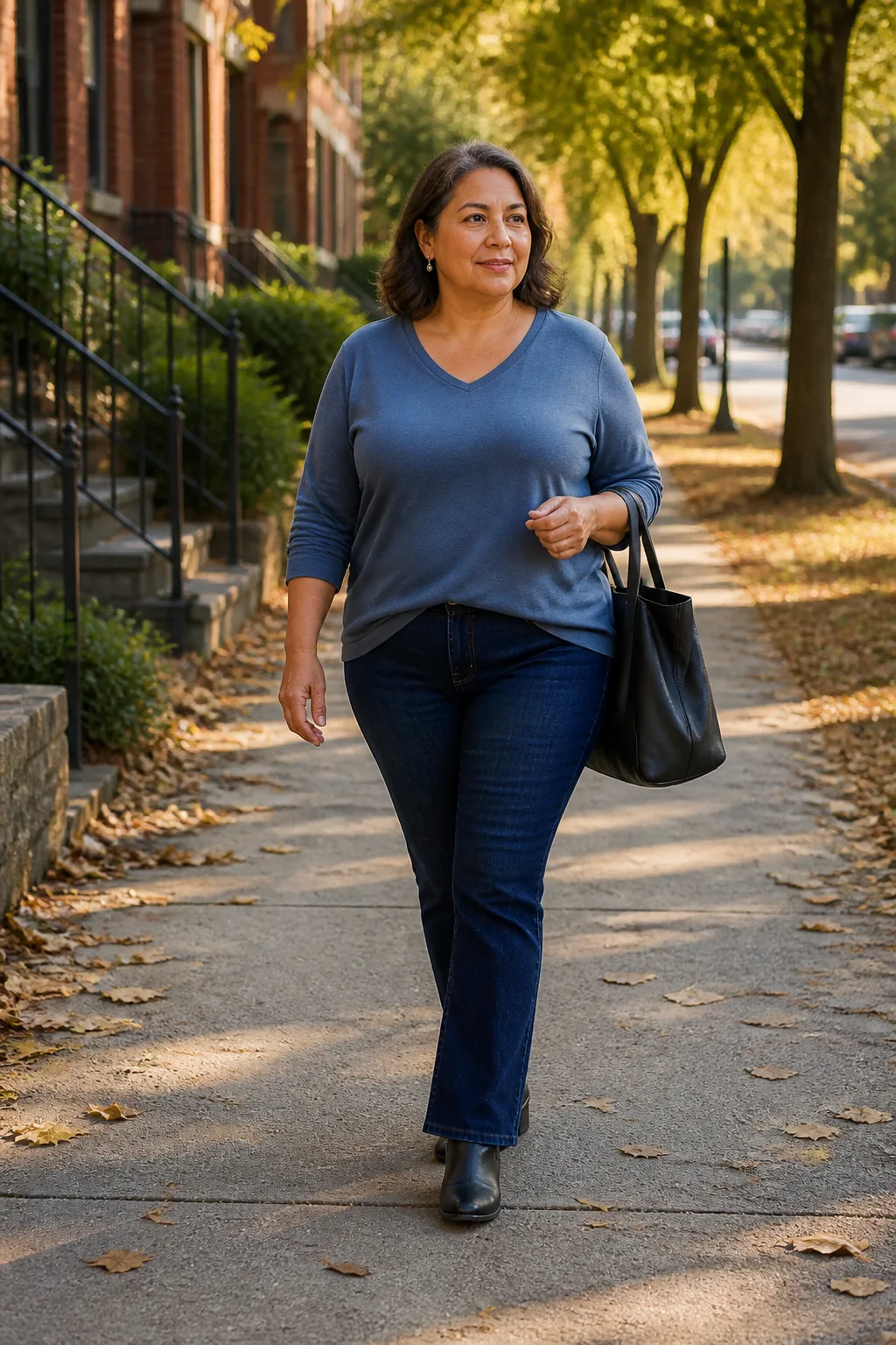 Chic Casual Plus Size Jeans Outfit