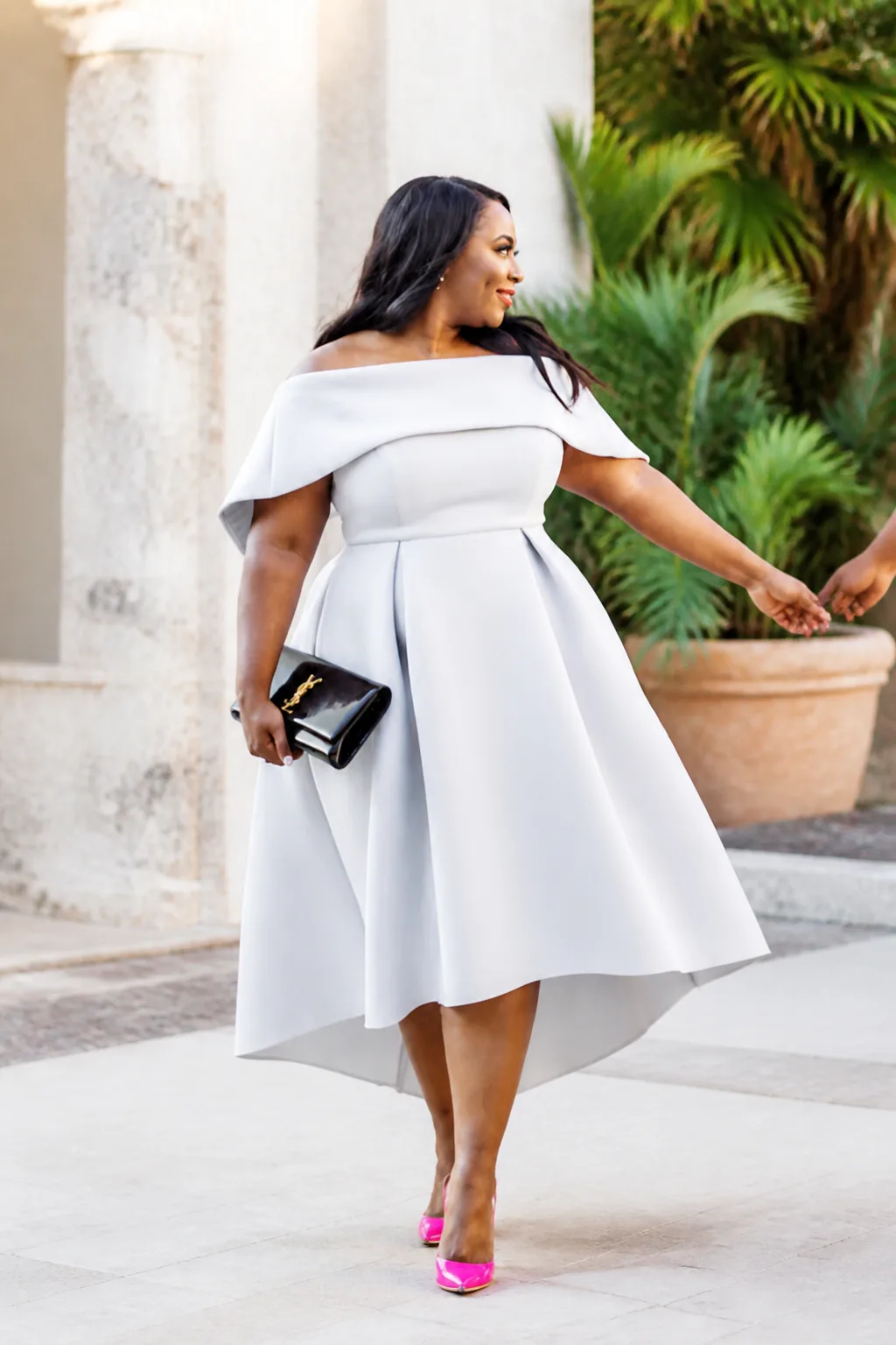 Chic High-Low Formal Evening Dress