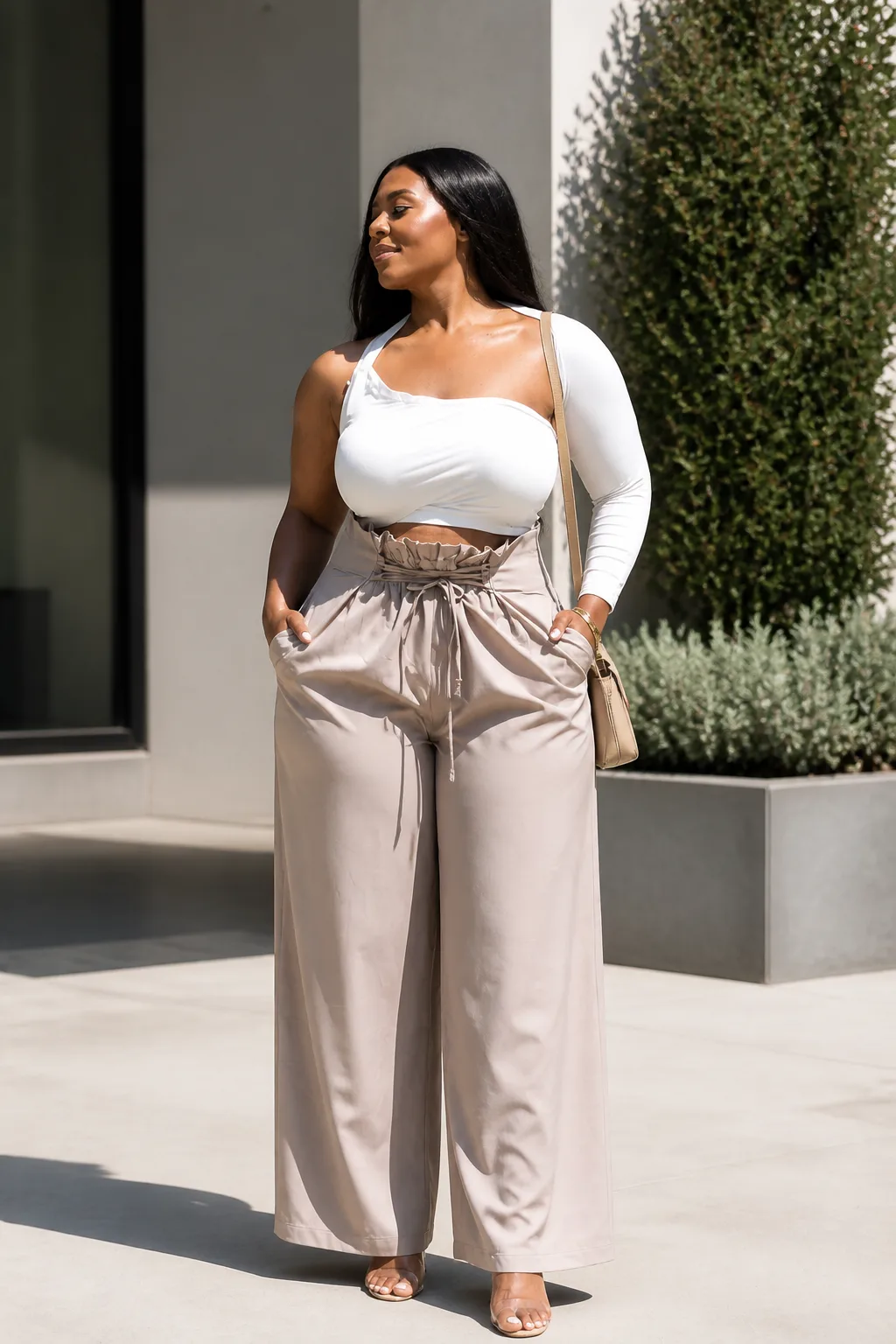 Chic High-Waisted Summer Trousers
