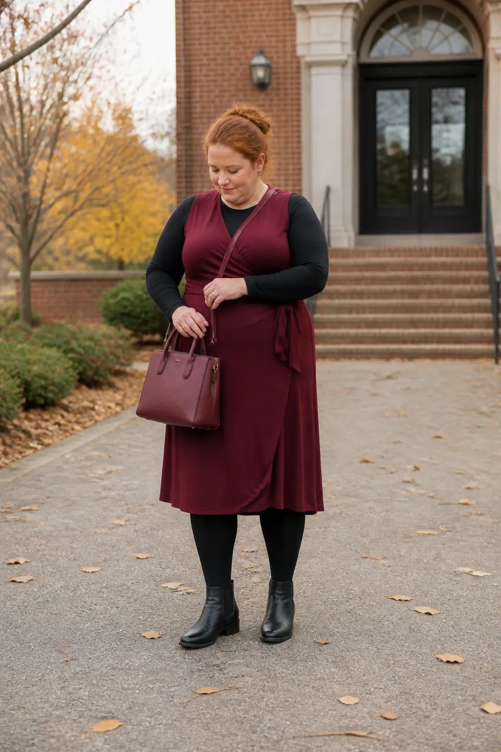 Chic Layered Dress for Teachers