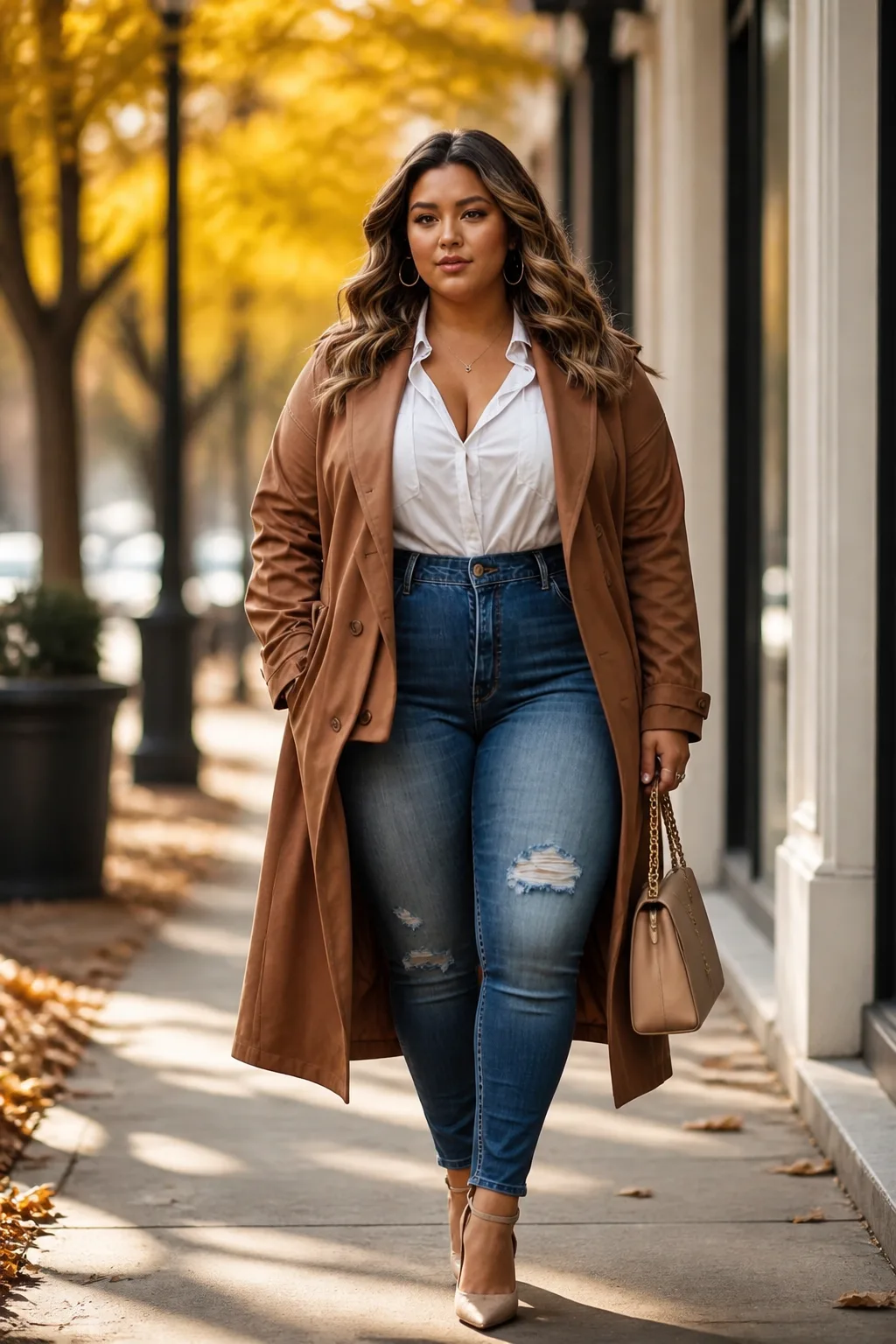 Chic Layered Trench Look