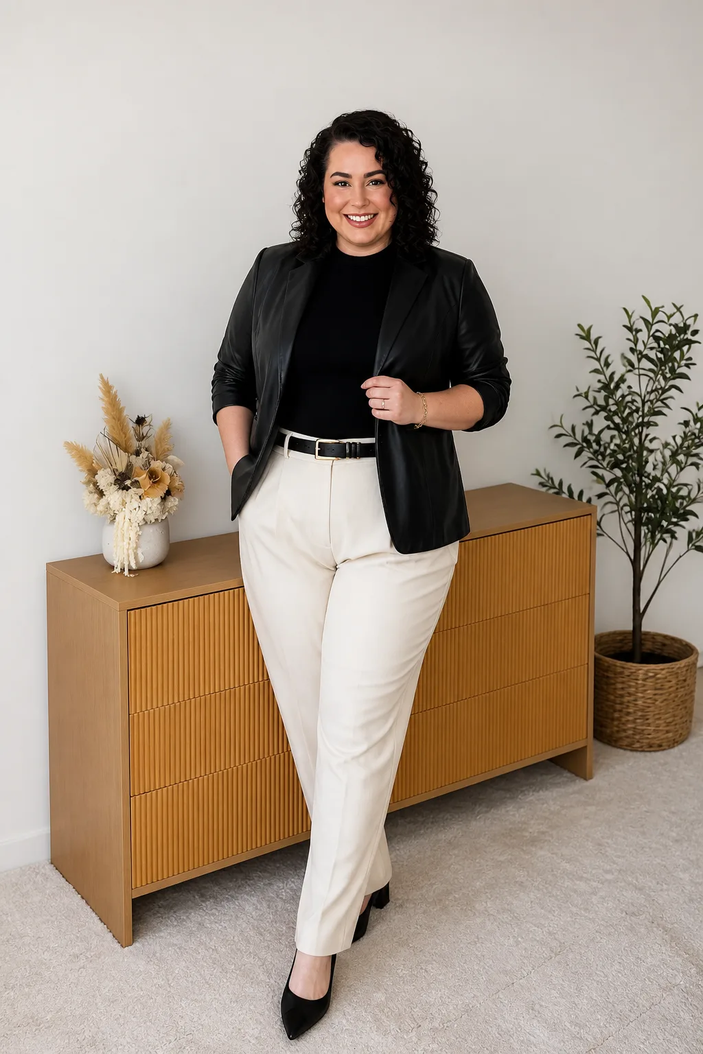Chic Monochrome Professional Look