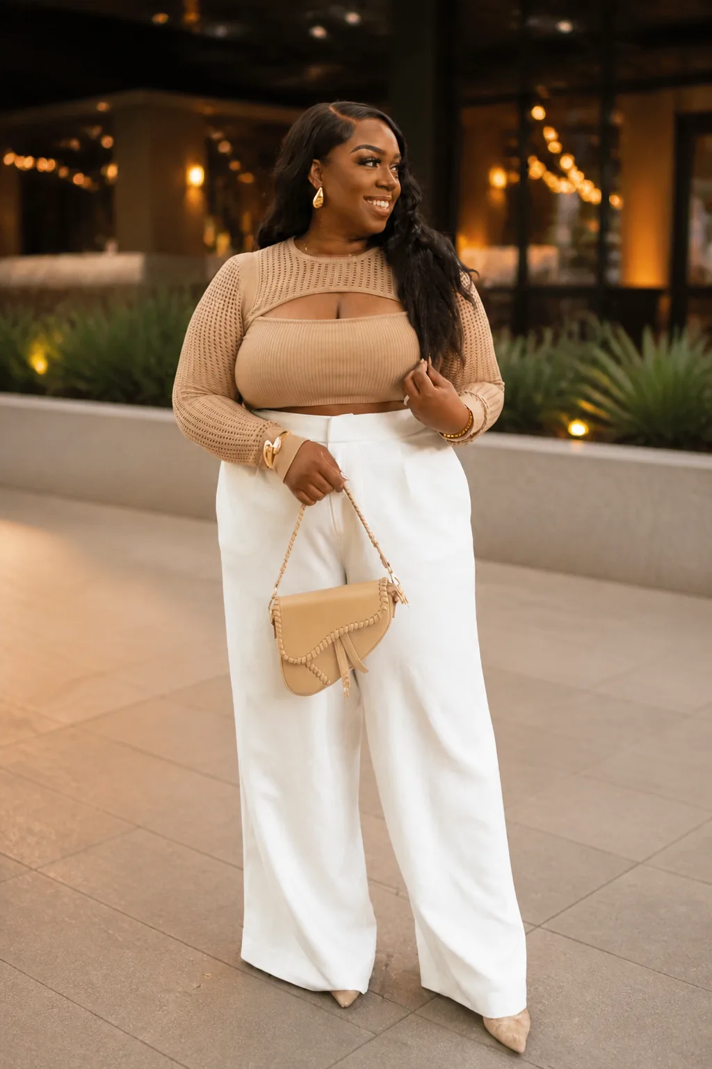 Chic Neutral Tone Ensemble