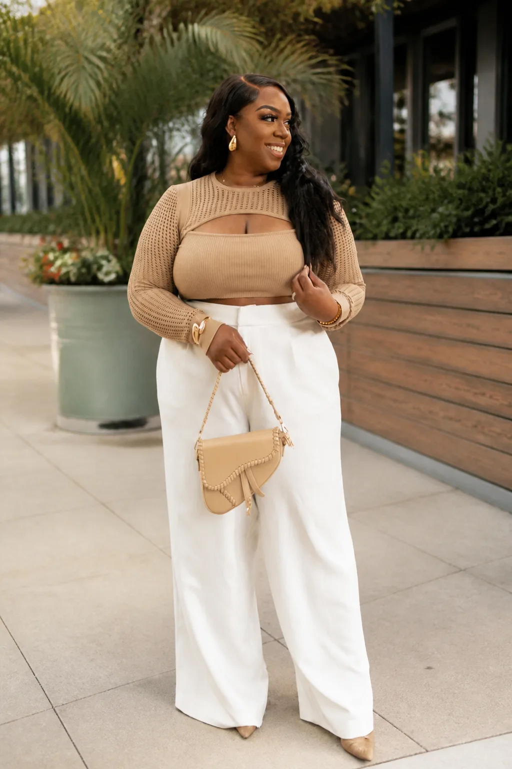 Chic Neutral Tones for a Night Out