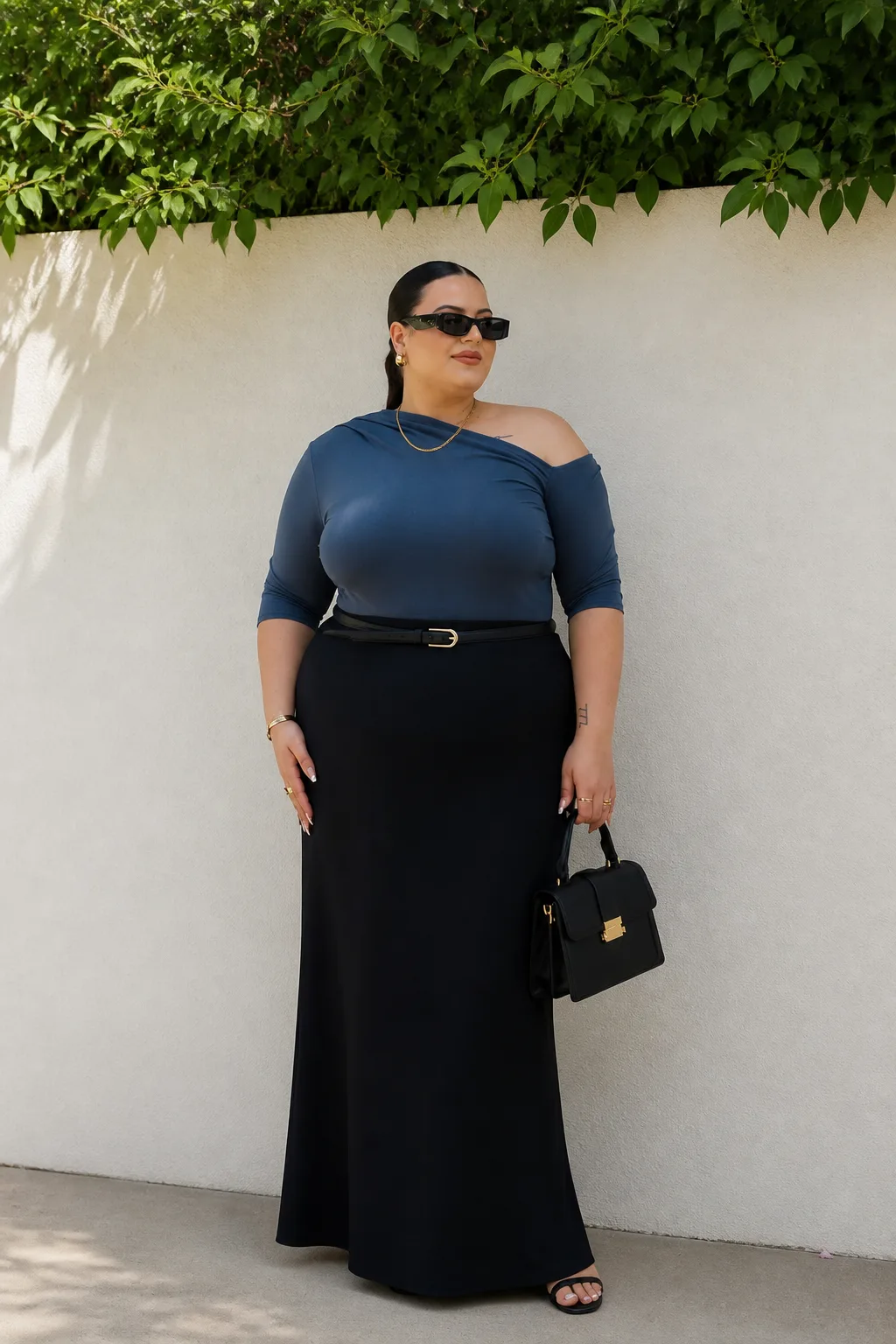 Chic Off-Shoulder Top and Maxi Skirt