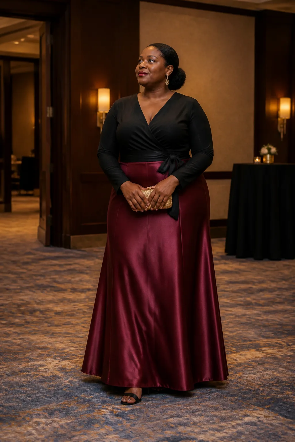 Chic Plus-Size Skirt Ensemble