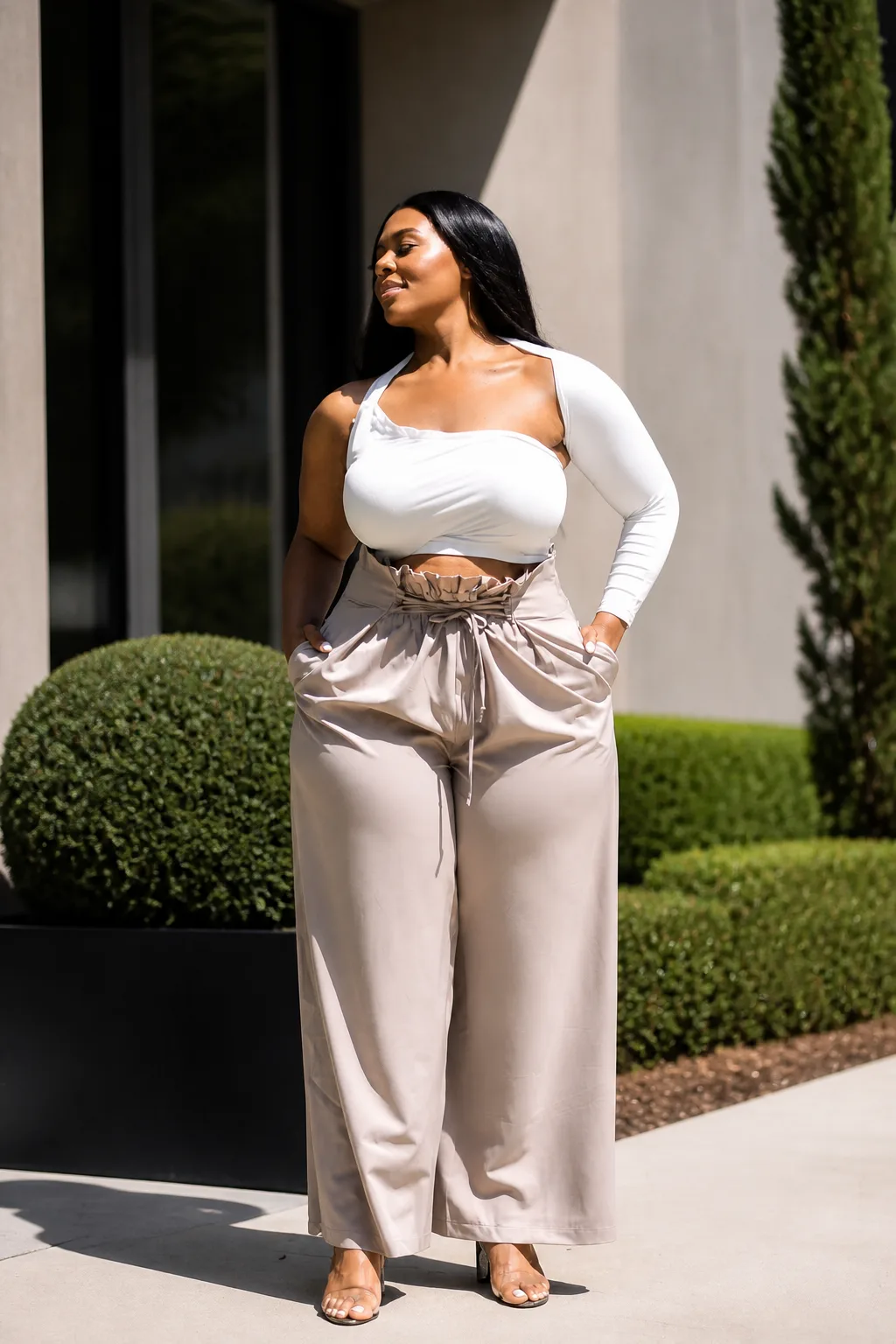 Chic Summer Wide-Leg Trouser Ensemble