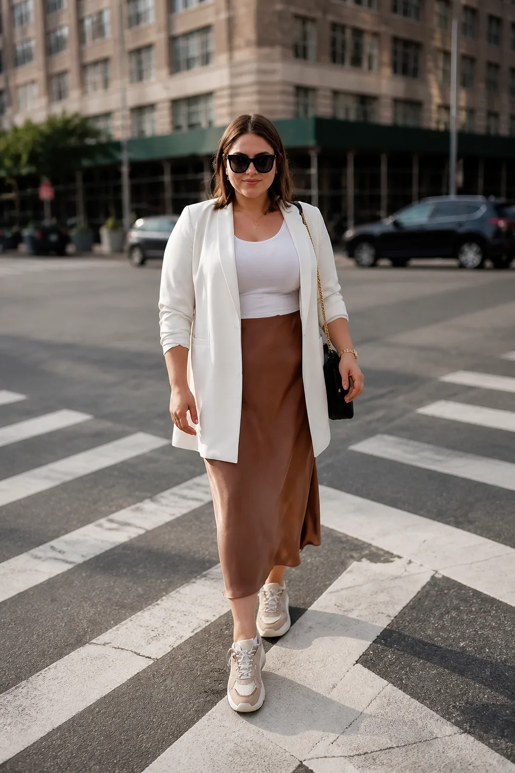 Chic Urban Elegance in Motion