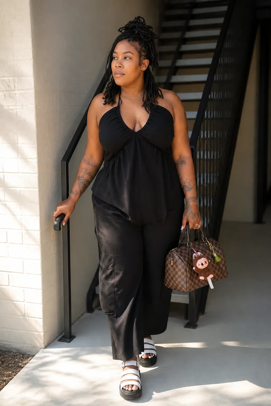 Classic Black Halter Jumpsuit Style