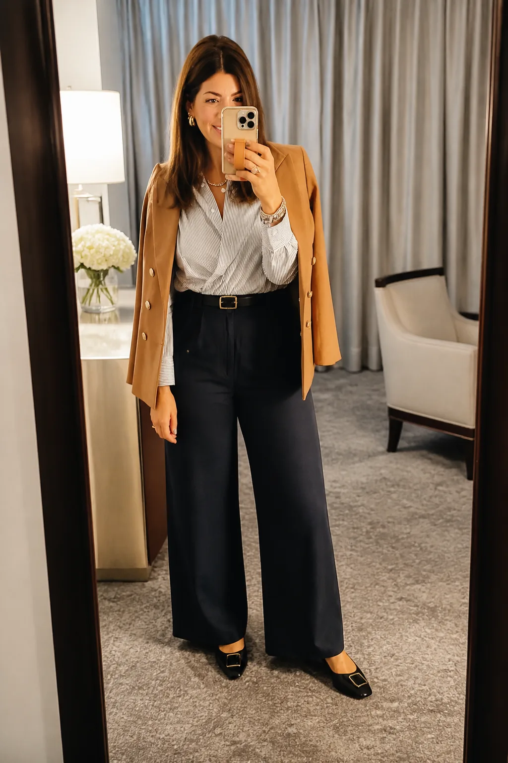 Classic Blazer Workwear Ensemble