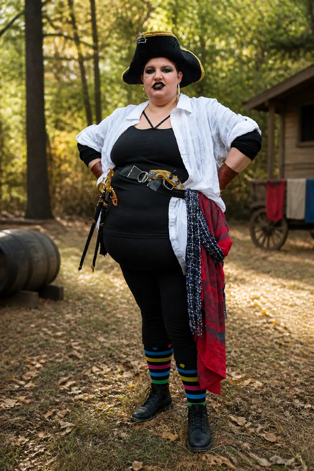 Classic DIY Pirate Costume for Plus Sizes