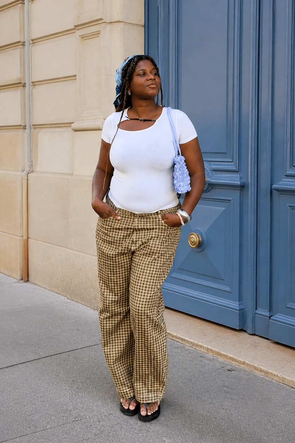 Classic Everyday Plaid Trousers Outfit