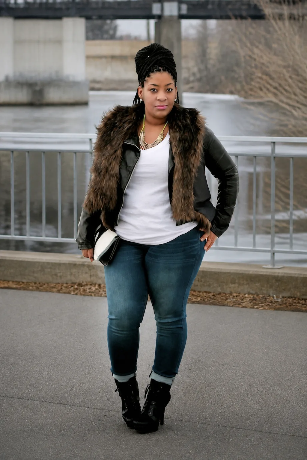 Classic Faux Fur Winter layering