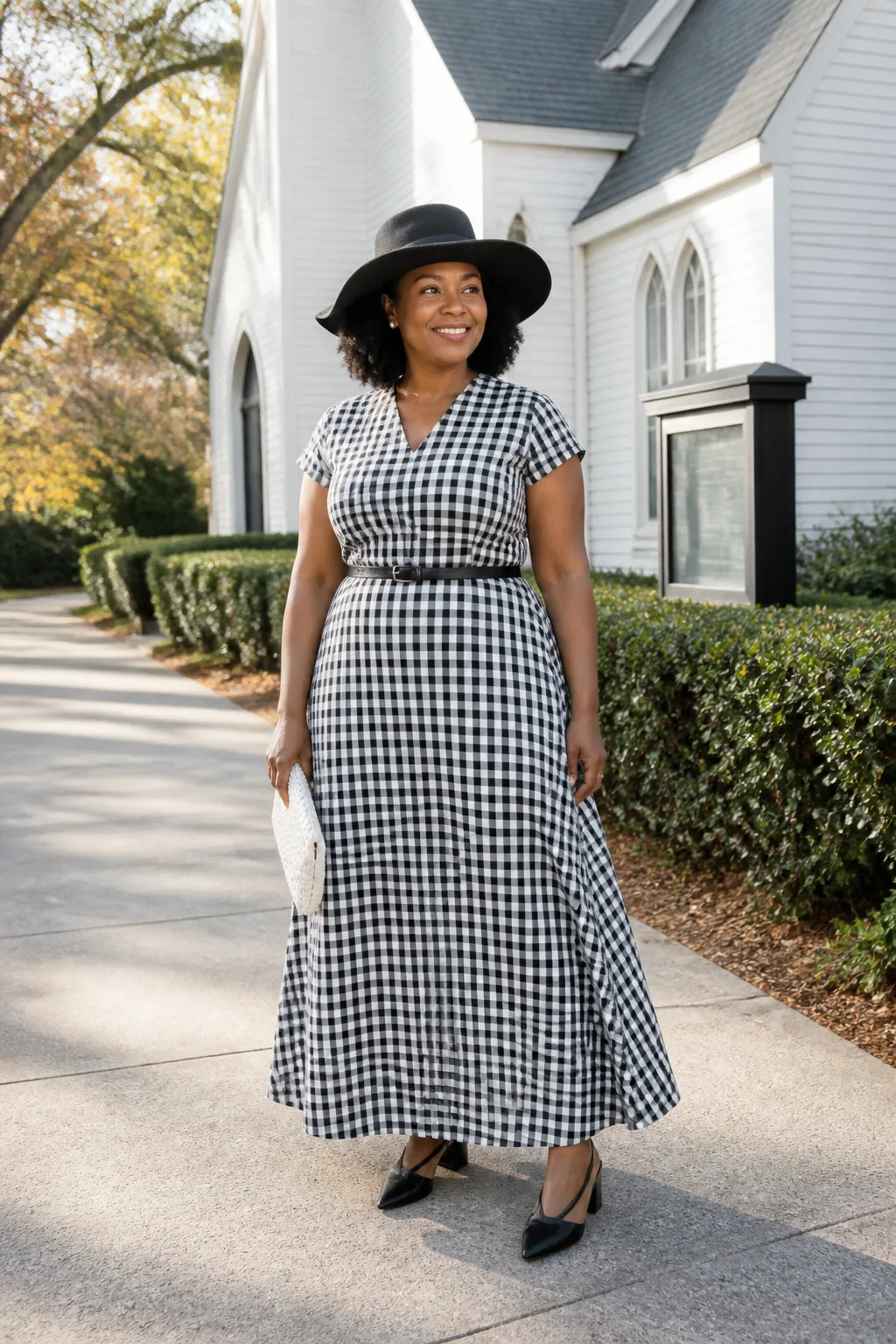 Classic Gingham Maxi for Sunday Best