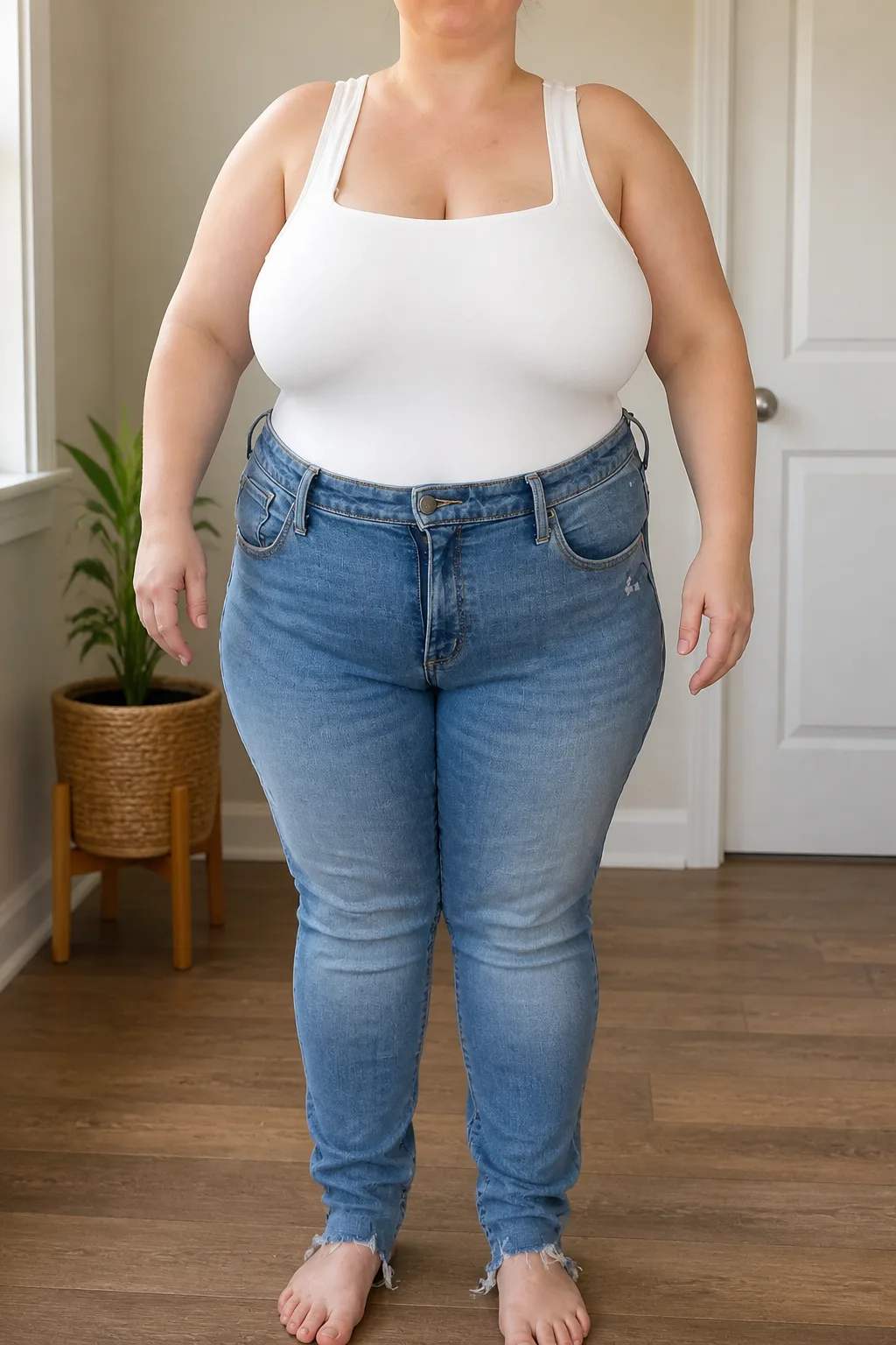 Classic Tank and Jeans Pairing