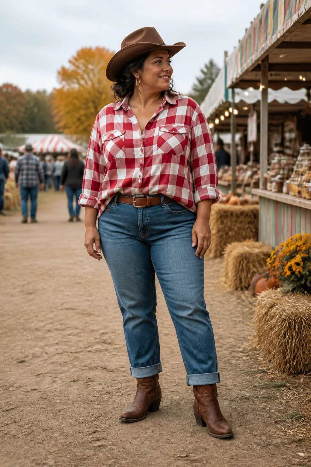 Classic Western Casual Plus Size Fit