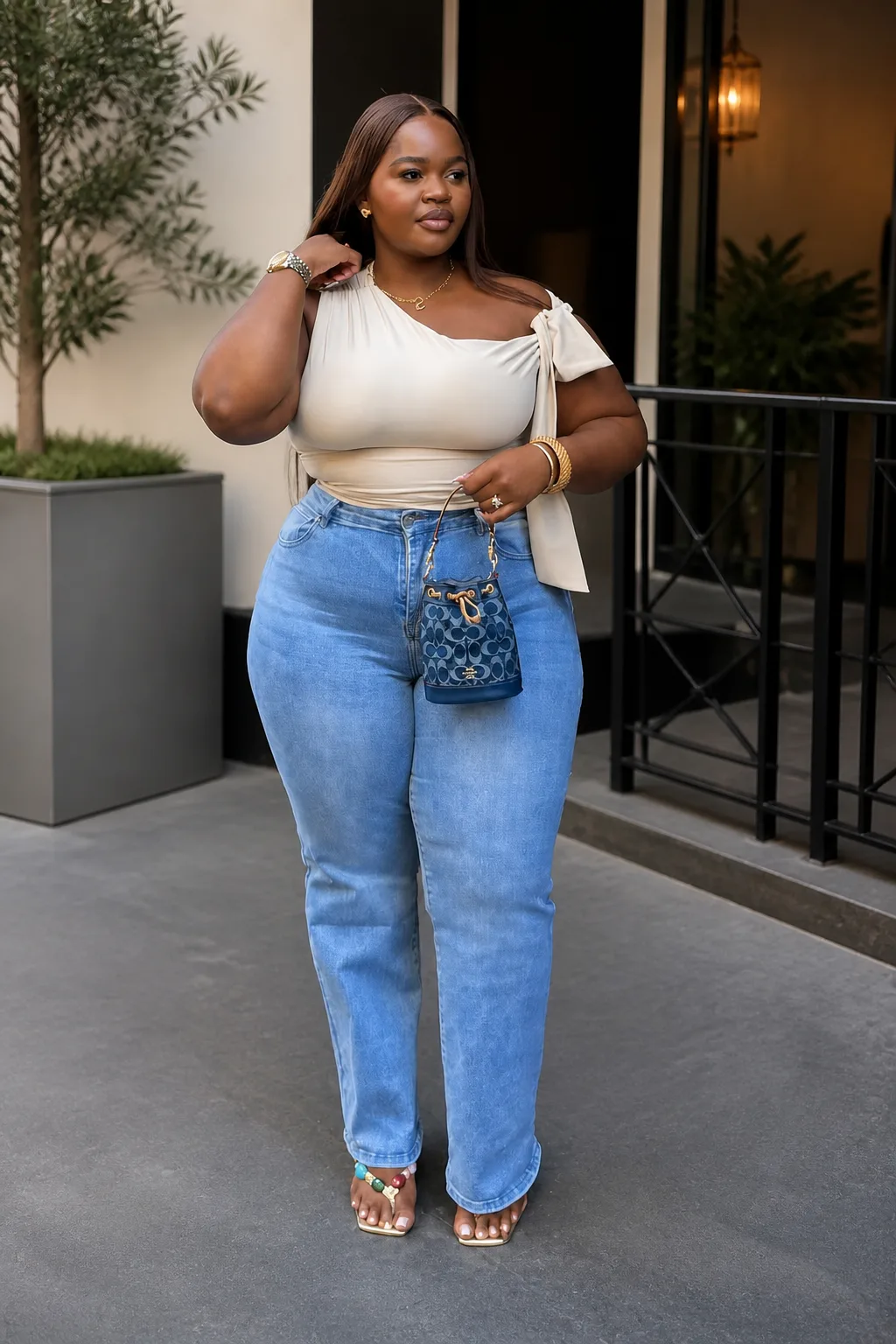 Classy One-Shoulder Chic
