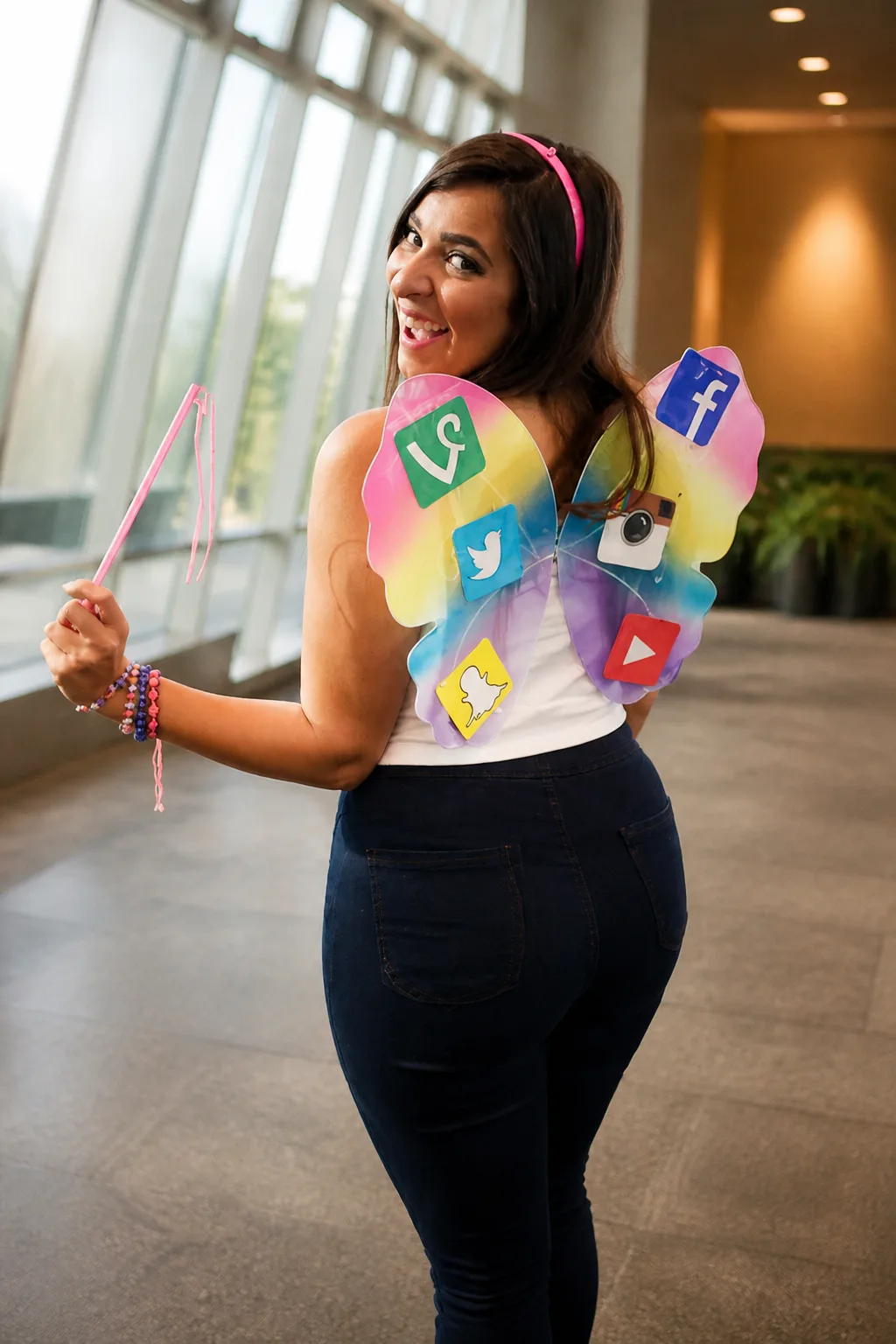 Clever Social Butterfly Costume Concept