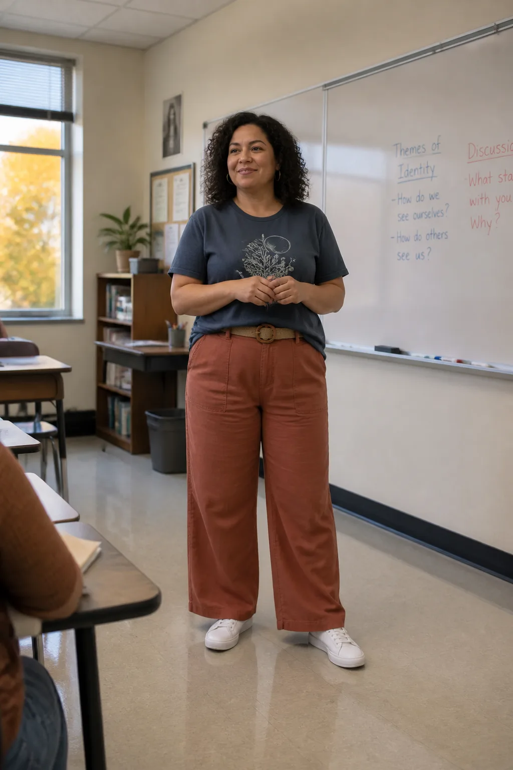 Comfy Teacher Graphic Tee Outfit