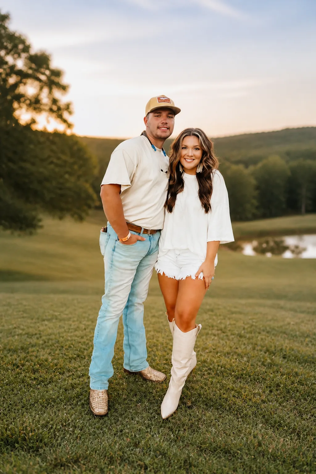 Couple's Country Music Festival Style