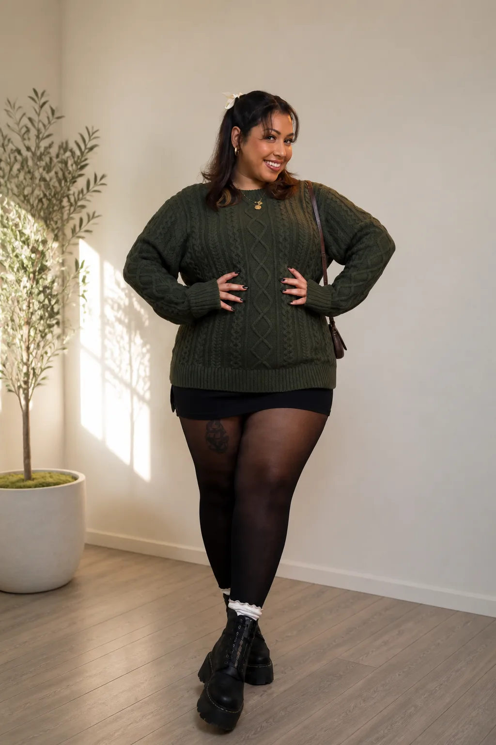 Cozy Chic Cable Knit Combo