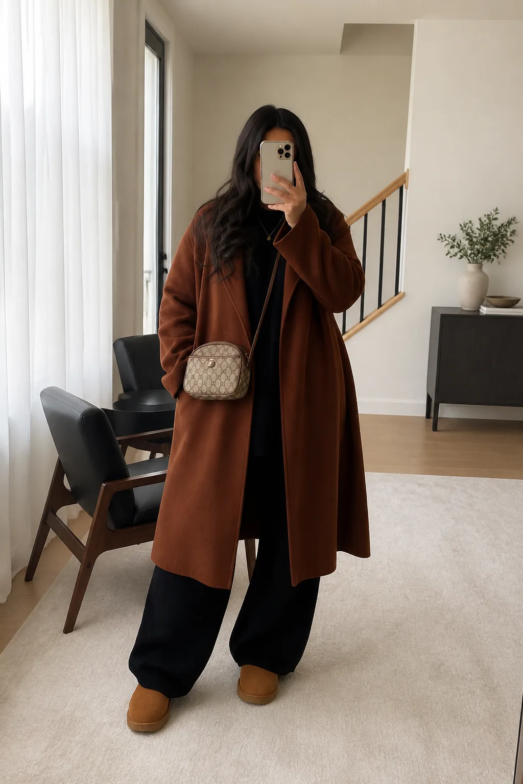 Cozy Chic in Caramel Coat