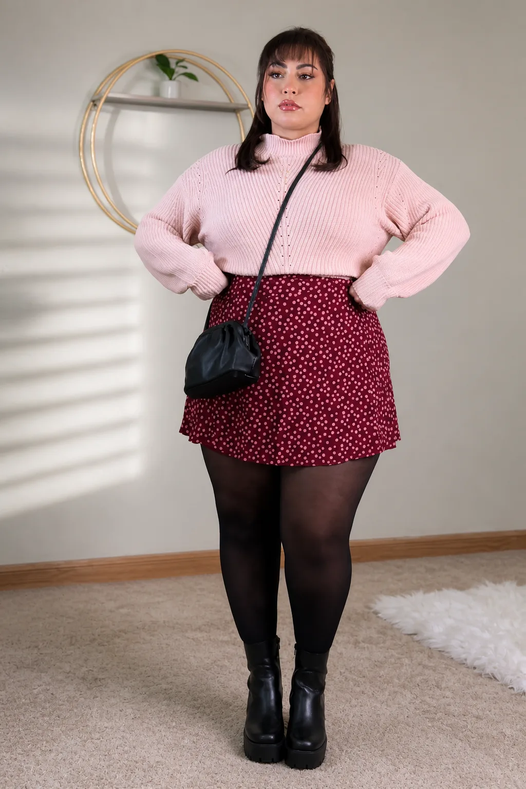 Cozy Chic in Pink and Burgundy