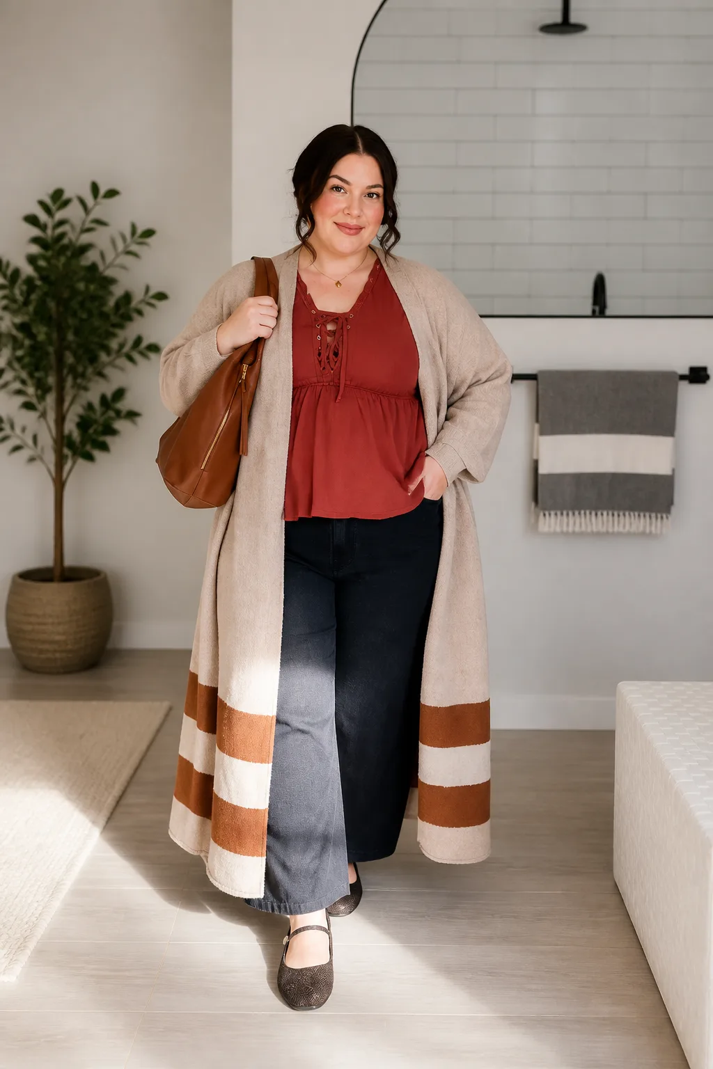 Cozy Layered Fall Style for Plus Size