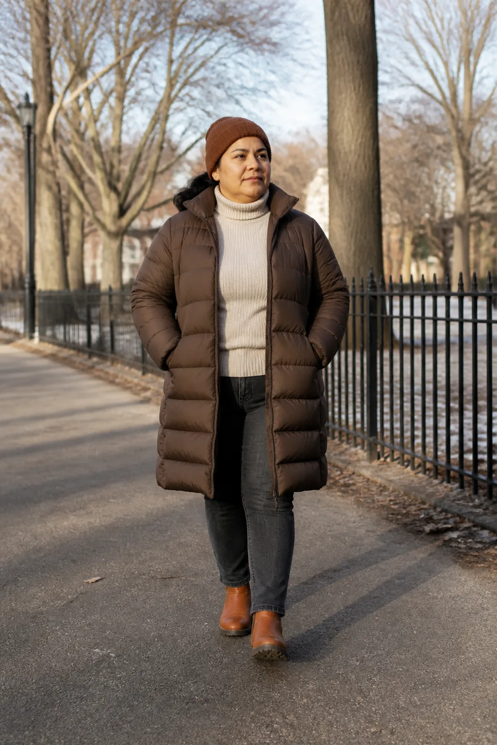 Cozy Puffer Jacket and Jeans Outfit