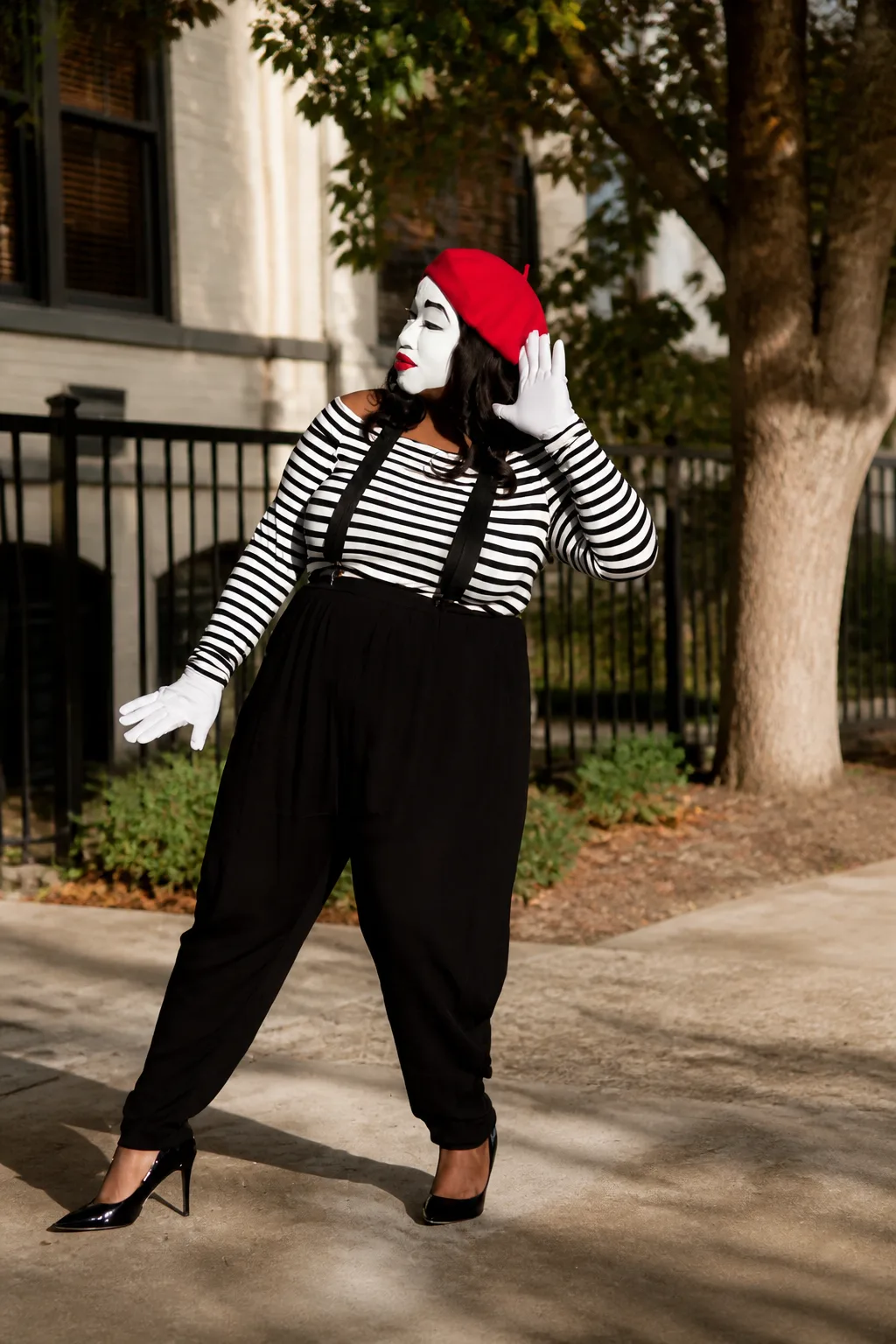 Creative Plus Size Mime Costume