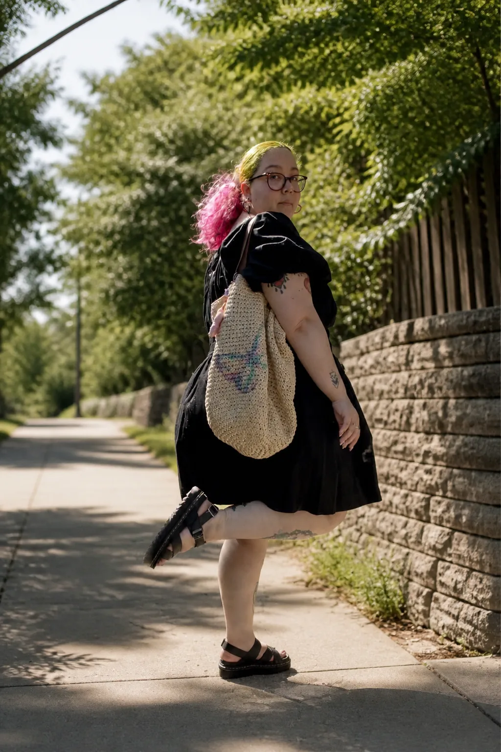 Cute alternative aesthetic summer dress look