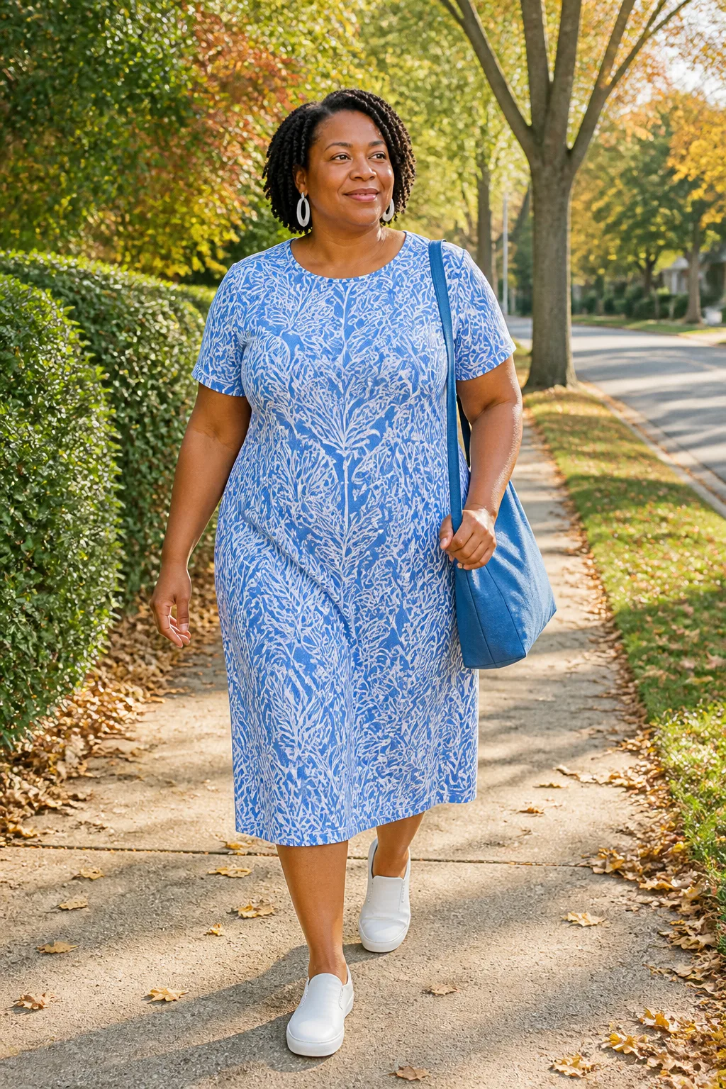 Cute Casual Printed Dress Look