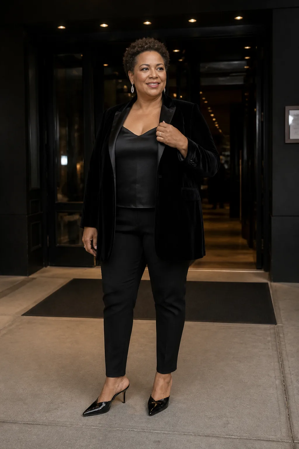 Edgy All-Black Club Ensemble