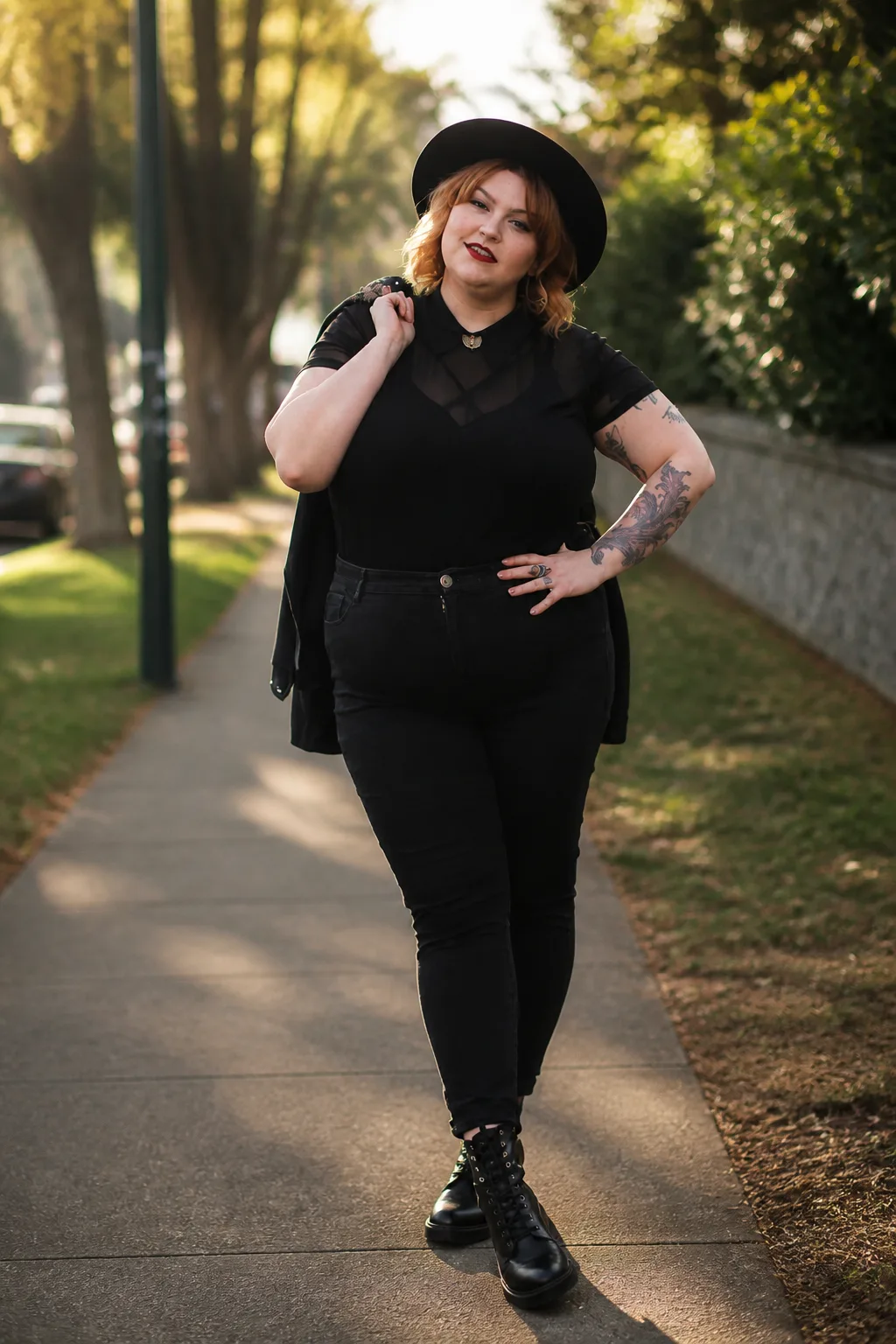 Edgy All-Black Grunge Outfit Inspiration