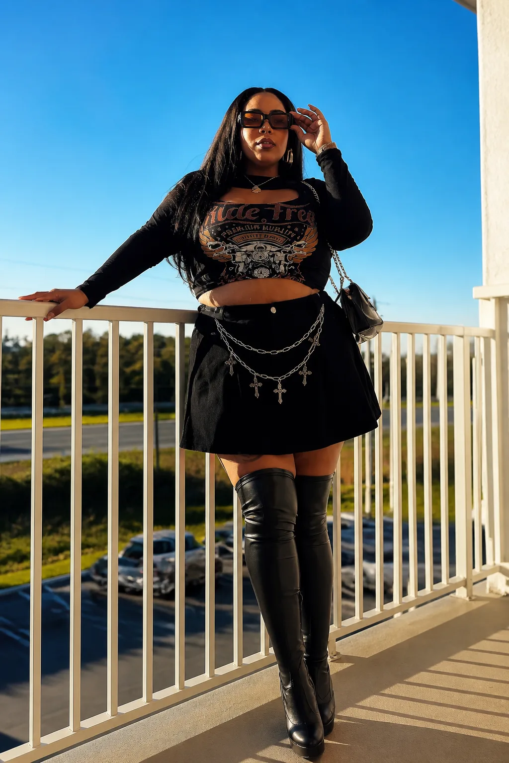 Edgy Plus Size Country Concert Look