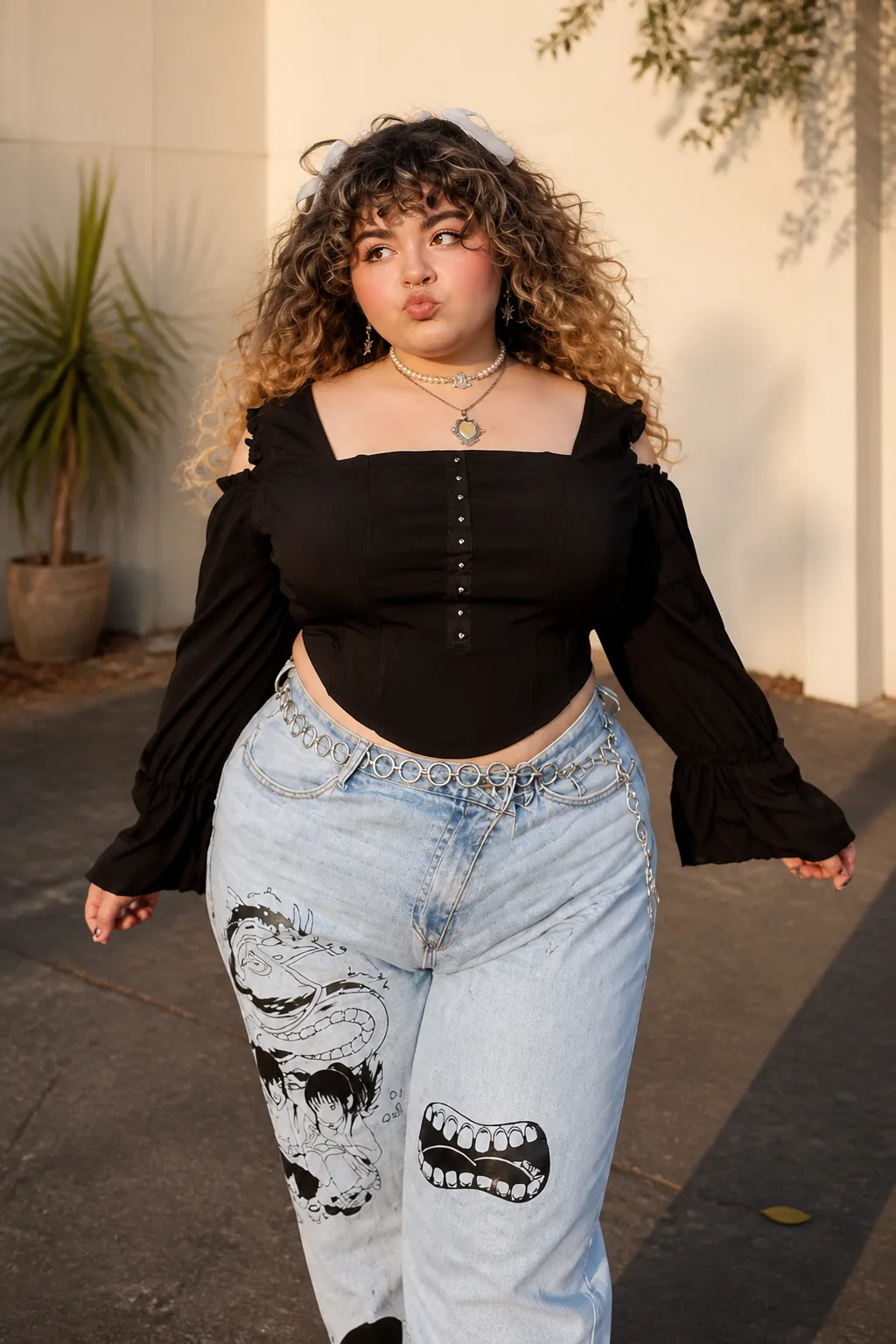 Edgy Plus Size Fall Street Style