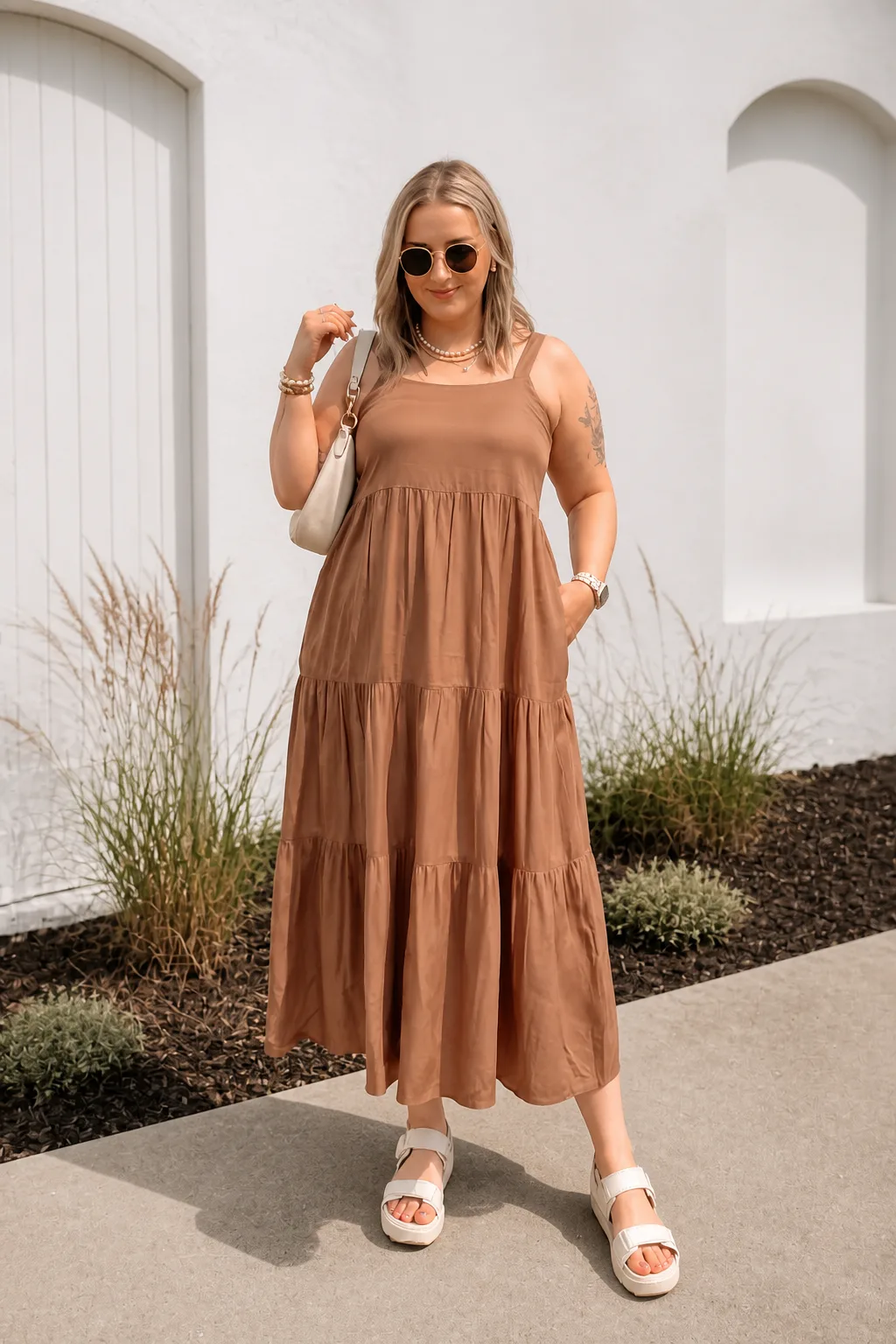 Effortless Elegance in Tiered Maxi Dress