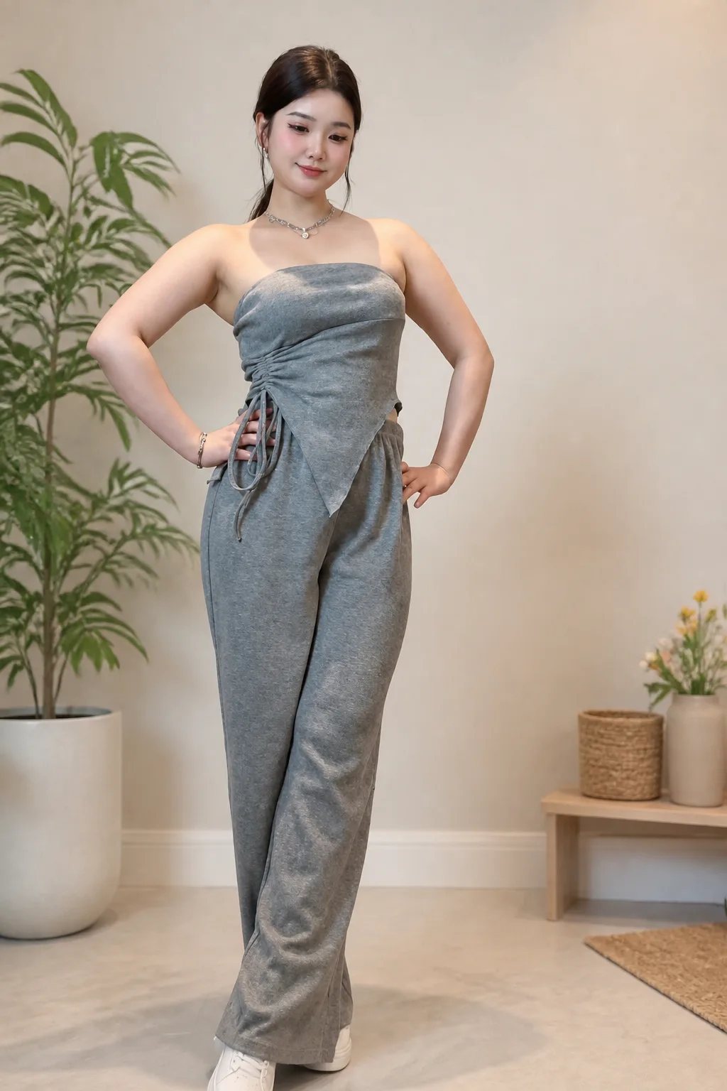 Effortless Grey Jumpsuit Style