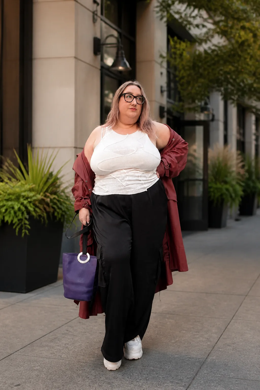 Effortless Layered Street Style Idea